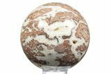 Polished Crazy Lace Agate Sphere - Mexico #311640-1